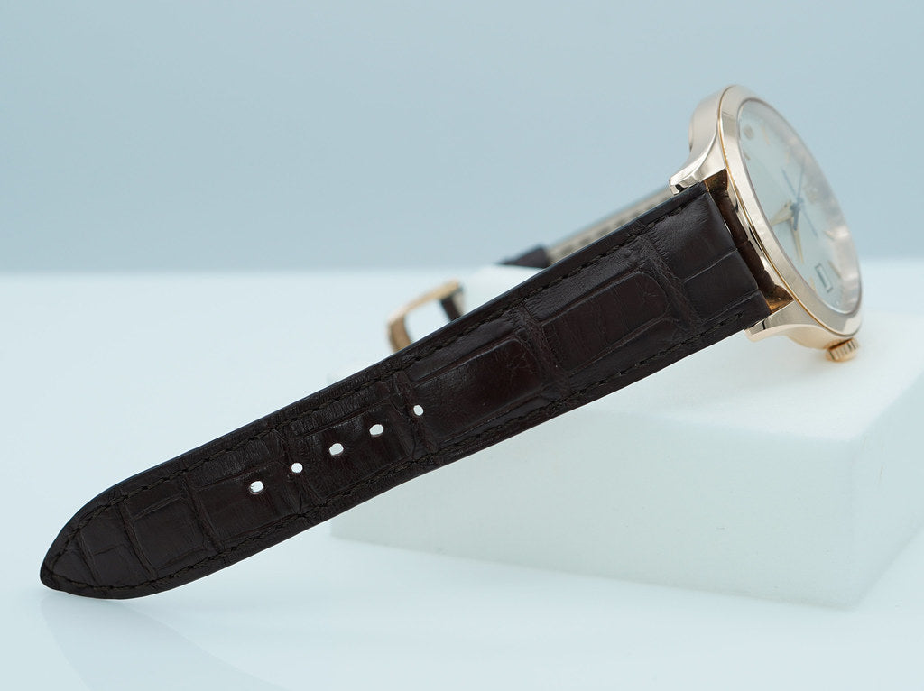 Jaeger-LeCoultre MASTER CONTROL DATE ROSE GOLD SILVER DIAL Q1542520 FULL SET Ref: Q1542520