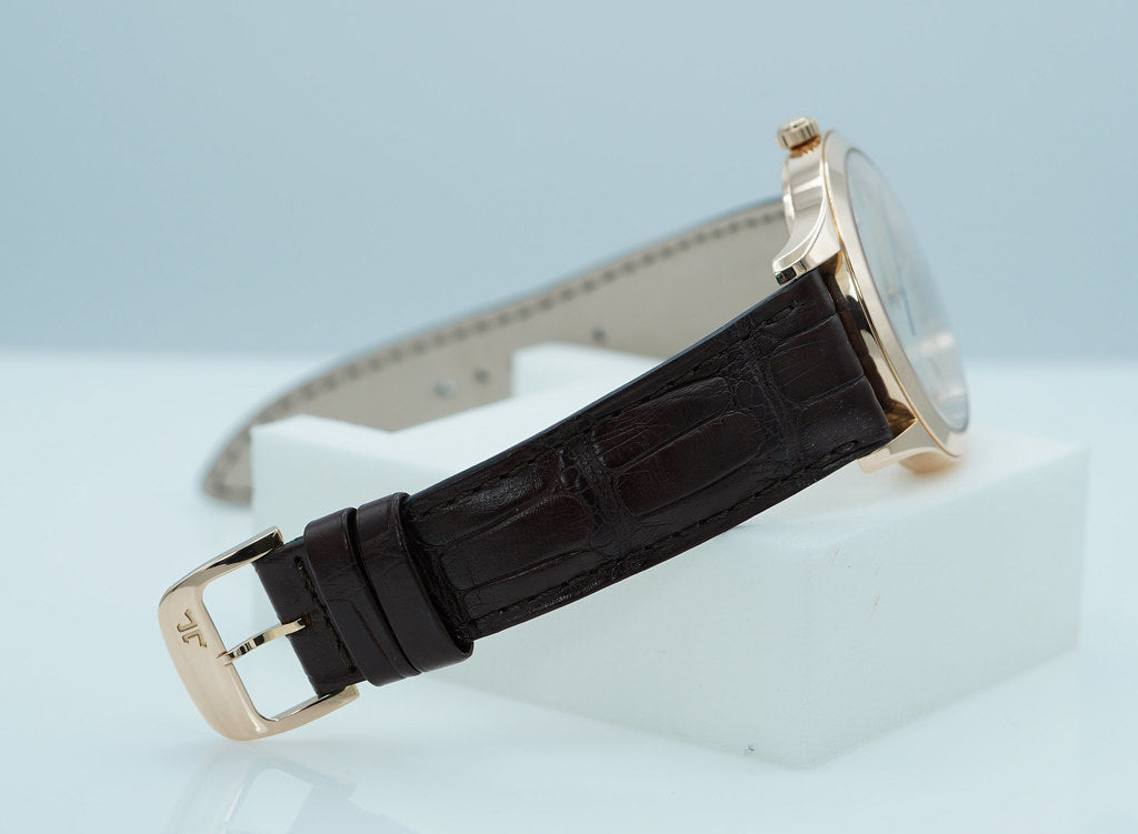 Jaeger-LeCoultre MASTER CONTROL DATE ROSE GOLD SILVER DIAL Q1542520 FULL SET Ref: Q1542520