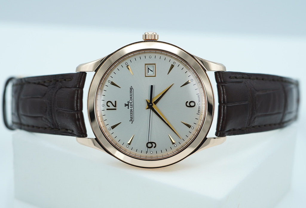 Jaeger-LeCoultre MASTER CONTROL DATE ROSE GOLD SILVER DIAL Q1542520 FULL SET Ref: Q1542520