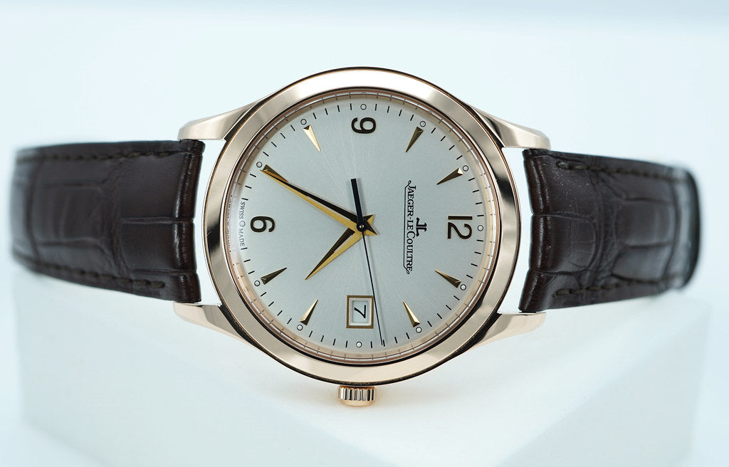 Jaeger-LeCoultre MASTER CONTROL DATE ROSE GOLD SILVER DIAL Q1542520 FULL SET Ref: Q1542520