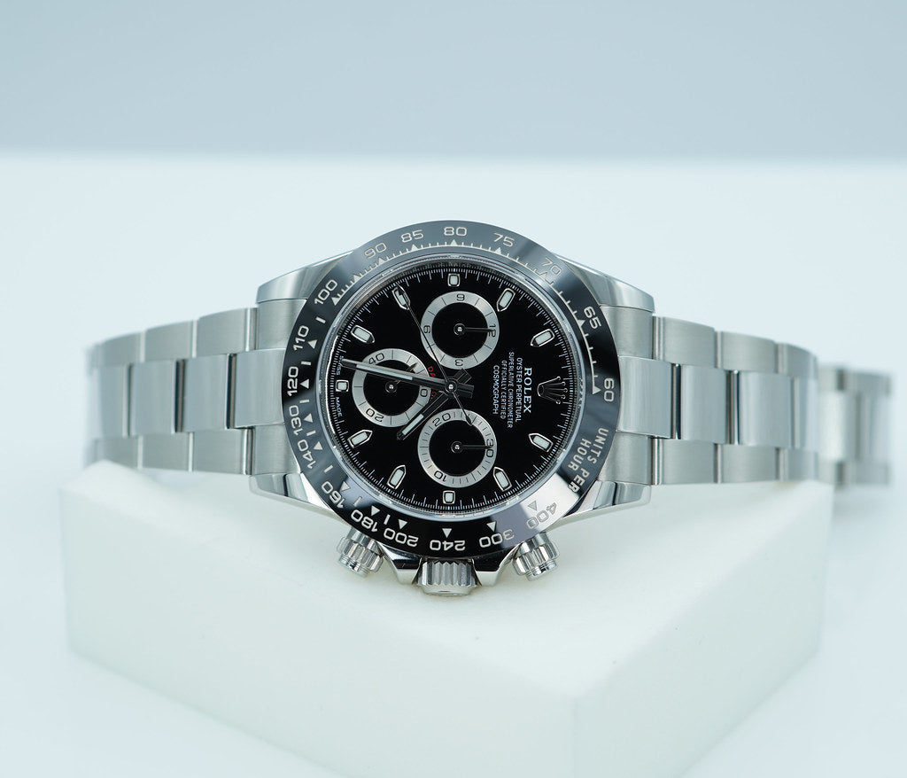 Rolex 116500LN COSMOGRAPH DAYTONA STEEL CERAMIC BEZEL BLACK DIAL 2024 WARRANTY FULL SET