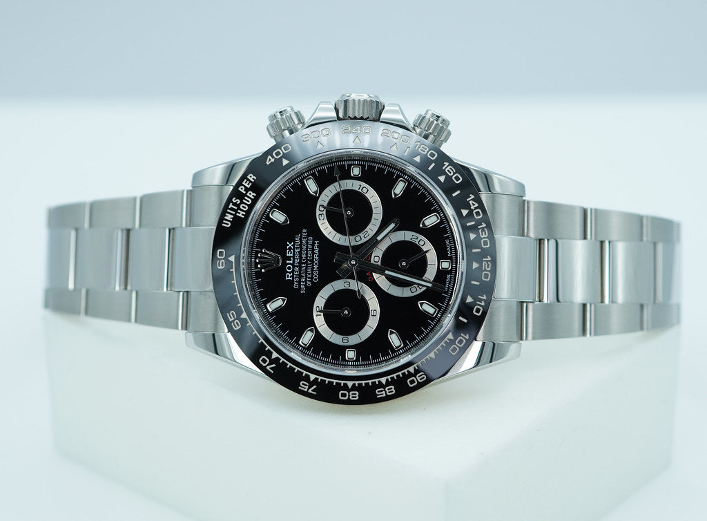 Rolex 116500LN COSMOGRAPH DAYTONA STEEL CERAMIC BEZEL BLACK DIAL 2024 WARRANTY FULL SET