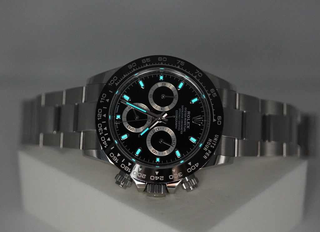 Rolex 116500LN COSMOGRAPH DAYTONA STEEL CERAMIC BEZEL BLACK DIAL 2024 WARRANTY FULL SET