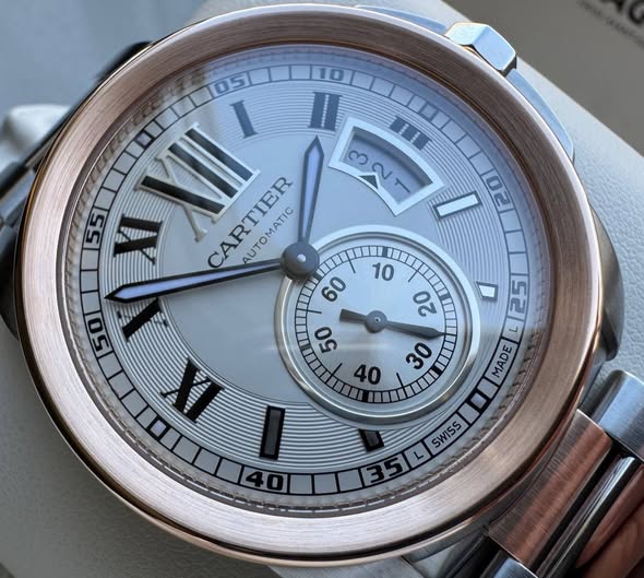 Cartier Calibre De Cartier Steel/18k Rose Gold