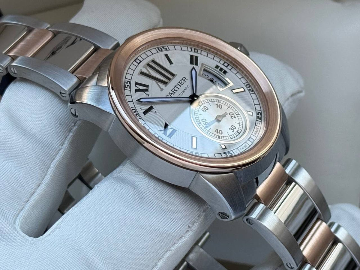 Cartier Calibre De Cartier Steel/18k Rose Gold