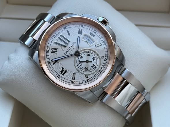 Cartier Calibre De Cartier Steel/18k Rose Gold