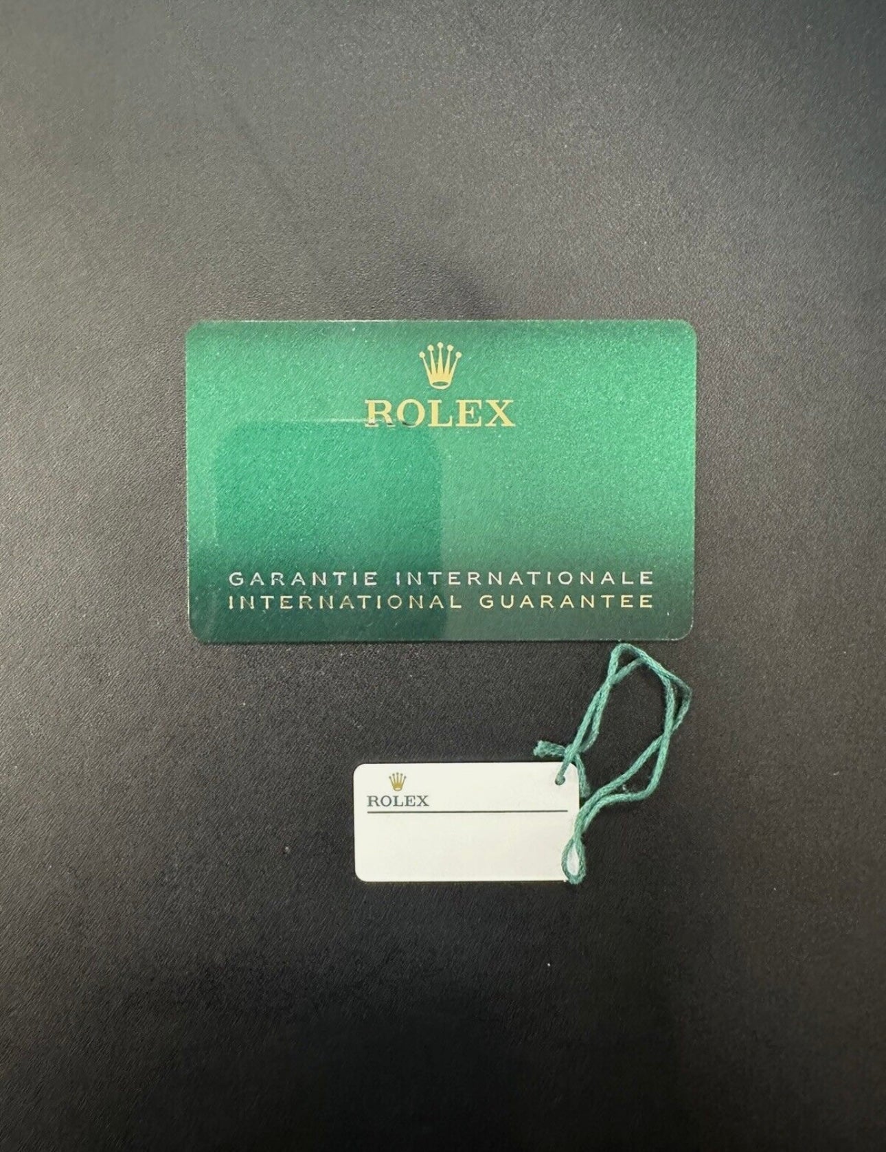 Rolex Warranty Card
